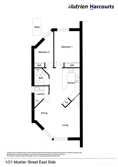 1/21 Mueller Street, East Side, NT 870, 2 침실, 1 욕실, Unit