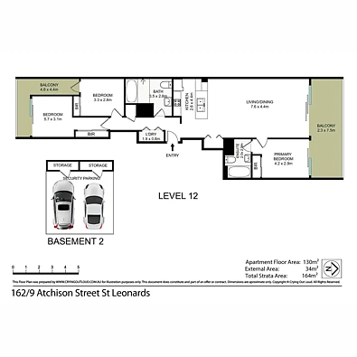 162/9 Atchison Street, St Leonards, NSW 2065, 3 slaapkamers, 2 badkamers, Apartment