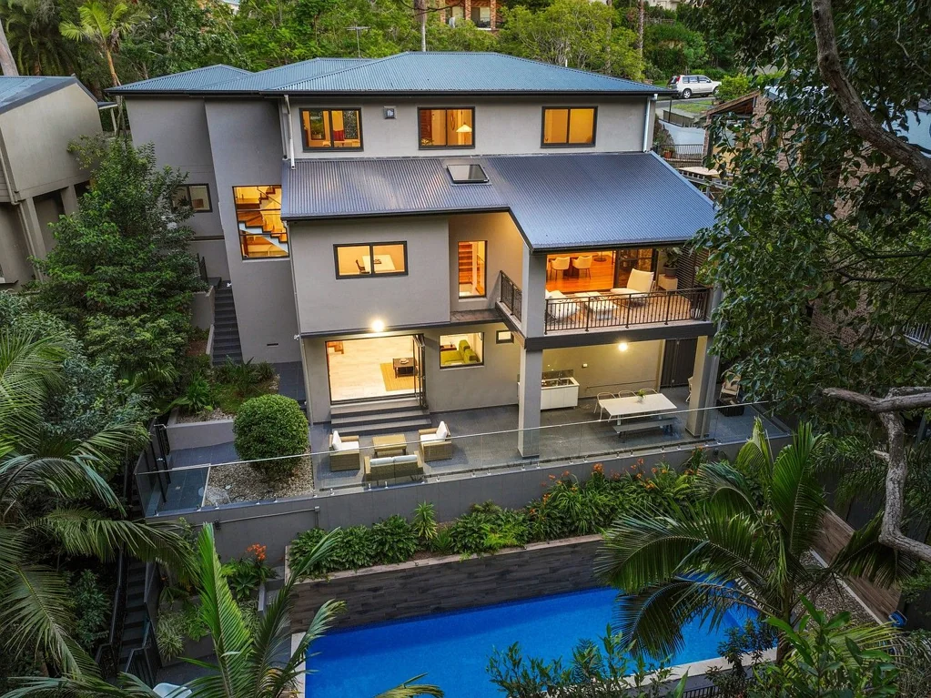 Architectural Rainforest Oasis with Multiple Living & Entertaining Spaces