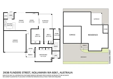 393B Flinders Street, Nollamara, WA 6061, 3 Kuwarto, 2 Banyo, House