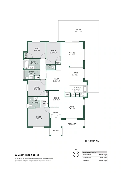 66 Ocean Road, Coogee, WA 6166, 4房, 2浴, House
