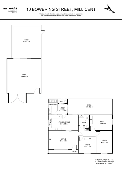 10 Bowering Street, Millicent, SA 5280, 3 slaapkamers, 2 badkamers, House