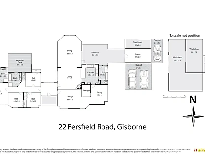 22 Fersfield Road, Gisborne, VIC 3437, 4房, 2浴, House