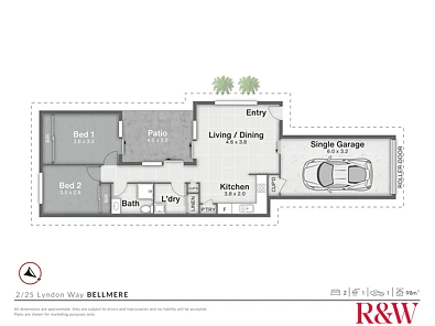 2/25 Lyndon Way, Bellmere, QLD 4510, 2房, 1浴, Apartment