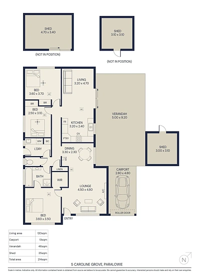 5 Caroline Grove, Paralowie, SA 5108, 3 chambres, 1 salles de bain, House
