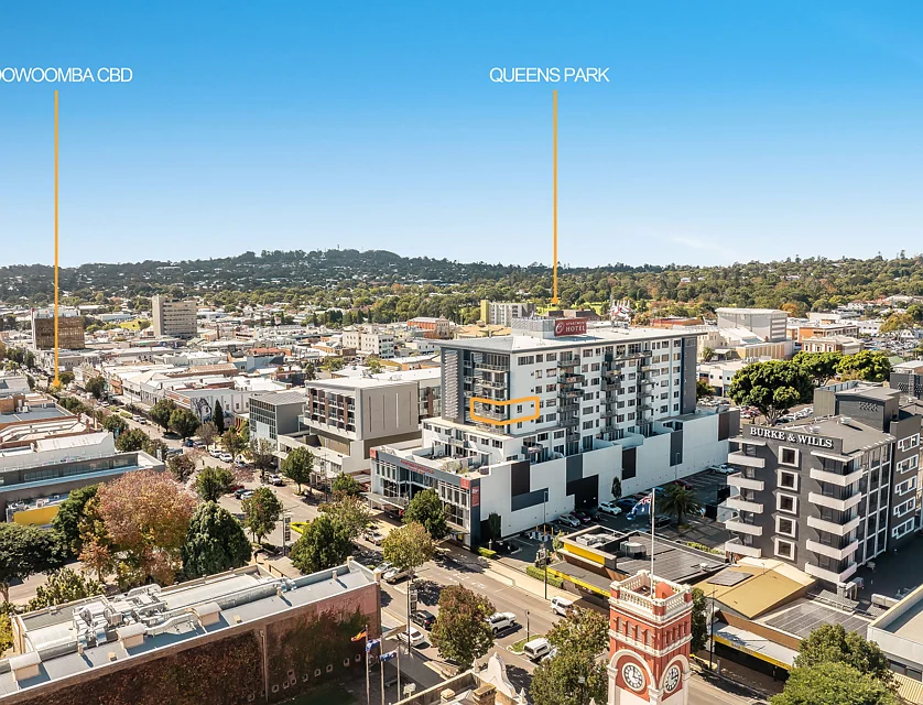 611/532-542 Ruthven Street, Toowoomba City, Toowoomba, 2 chambres, 2 salles de bain, Unit