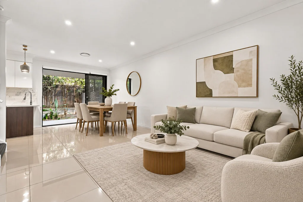 Stretton 4Habitaciones Everyday Luxury in Stretton: Soaring Ceilings, Solar Power & Courtyard Ease