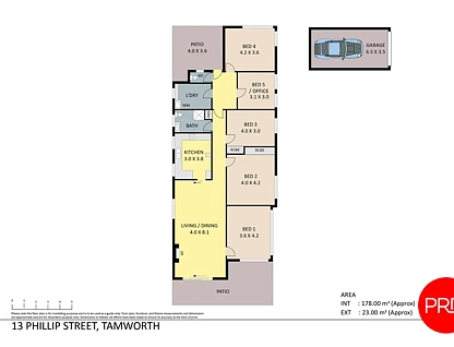 13 Phillip Street, Tamworth, Tamworth, 4 rūma, 1 rūma horoi, House