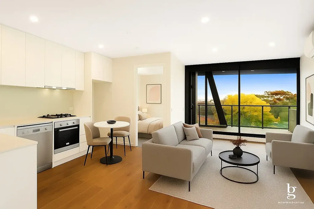 Essendon 1कमरा Modern Village Living with North-Facing Terrace in the heart of Essendon  – Fridge & Washer Included