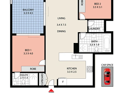 103/360-364 The Horsley Drive, Fairfield, South Western Suburbs, 2部屋, 2バスルーム, Apartment