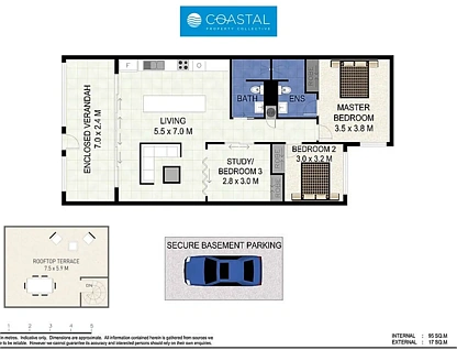 349/78 - 80 Marine Parade, Kingscliff, North Coast, 3 phòng ngủ, 2 phòng tắm, Apartment