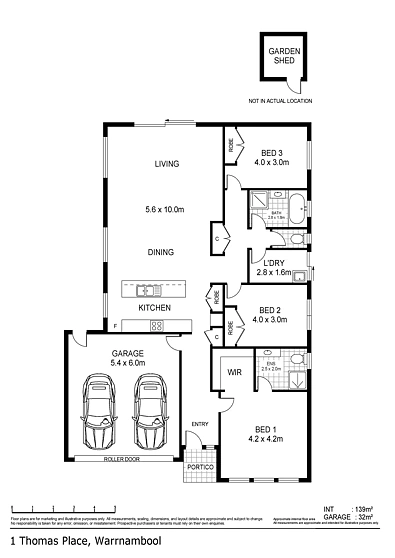Plano ng Bahay - 1 Thomas Place, Warrnambool, VIC 3280