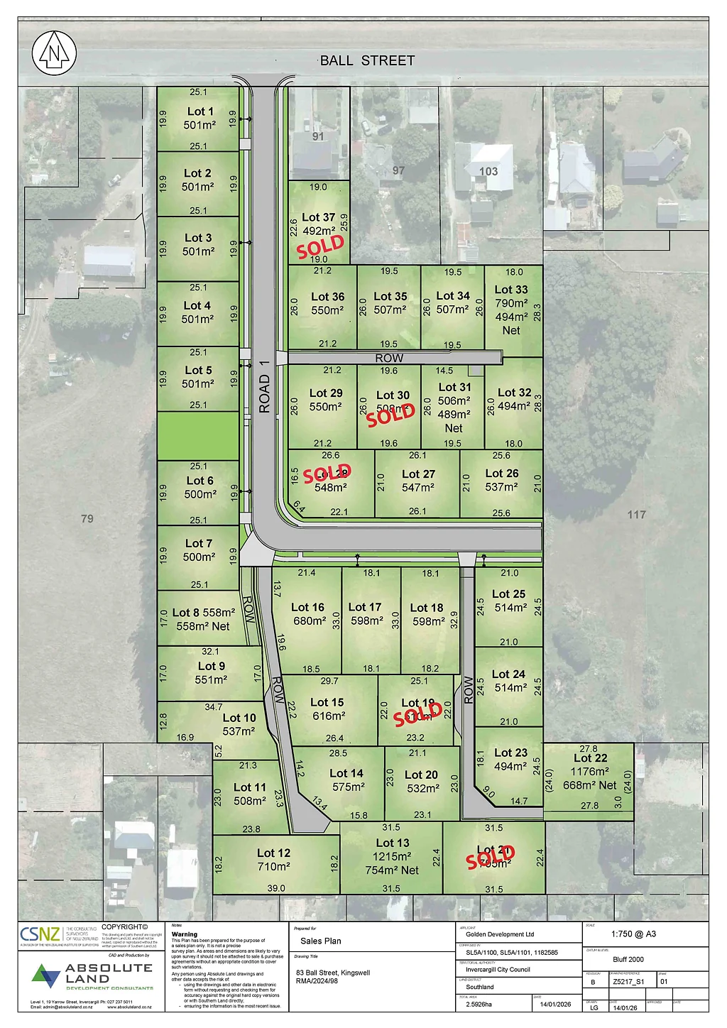 Kingswell 37 Lots Available - New Subdivision!