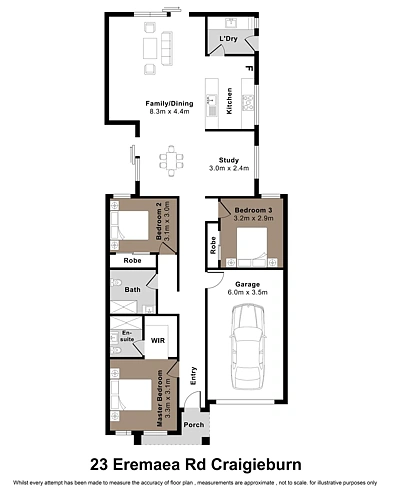 23 Eremaea Road, Craigieburn, VIC 3064, 3房, 2浴, House