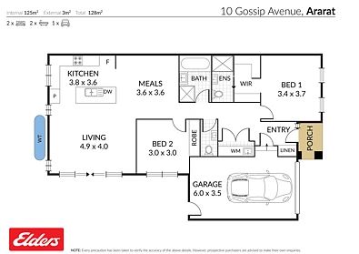 10 Gossip Avenue, Ararat, VIC 3377, 2 Bedrooms, 2 Bathrooms, Unit