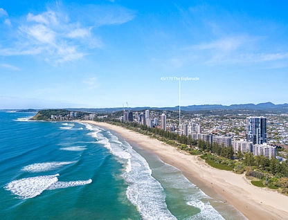 45/170-180 The Esplanade, Burleigh Heads, Gold Coast, 3 ਕਮਰੇ, 2 ਬਾਥਰੂਮ, Apartment