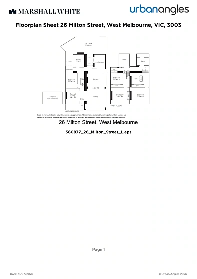 26 Milton Street, West Melbourne, VIC 3003, 4 rūma, 3 rūma horoi, House
