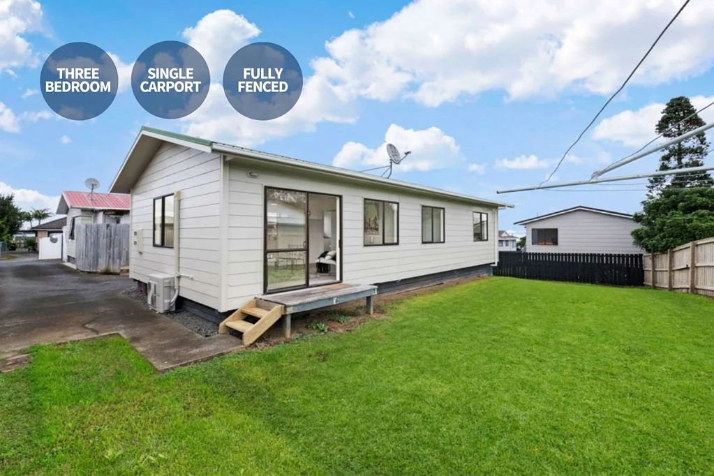 Fully Fenced & Single Carport