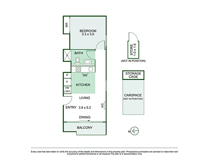 410/22 Chatham Street, Prahran, VIC 3181, 1 غرف, 1 حمامات, Apartment