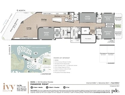 3/4 Paradise Parade, Paradise Point, QLD 4216, 3房, 3浴, 排房