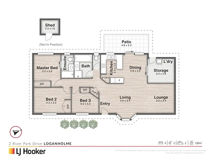 2 River Park Drive, Loganholme, QLD 4129, 3房, 1浴, 独立屋