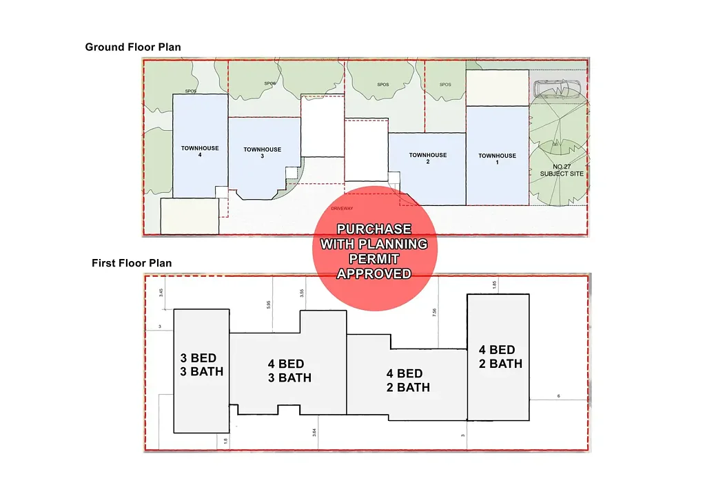 Noble Park 3chambre Premium Townhouse Development. Planning Permit Approved