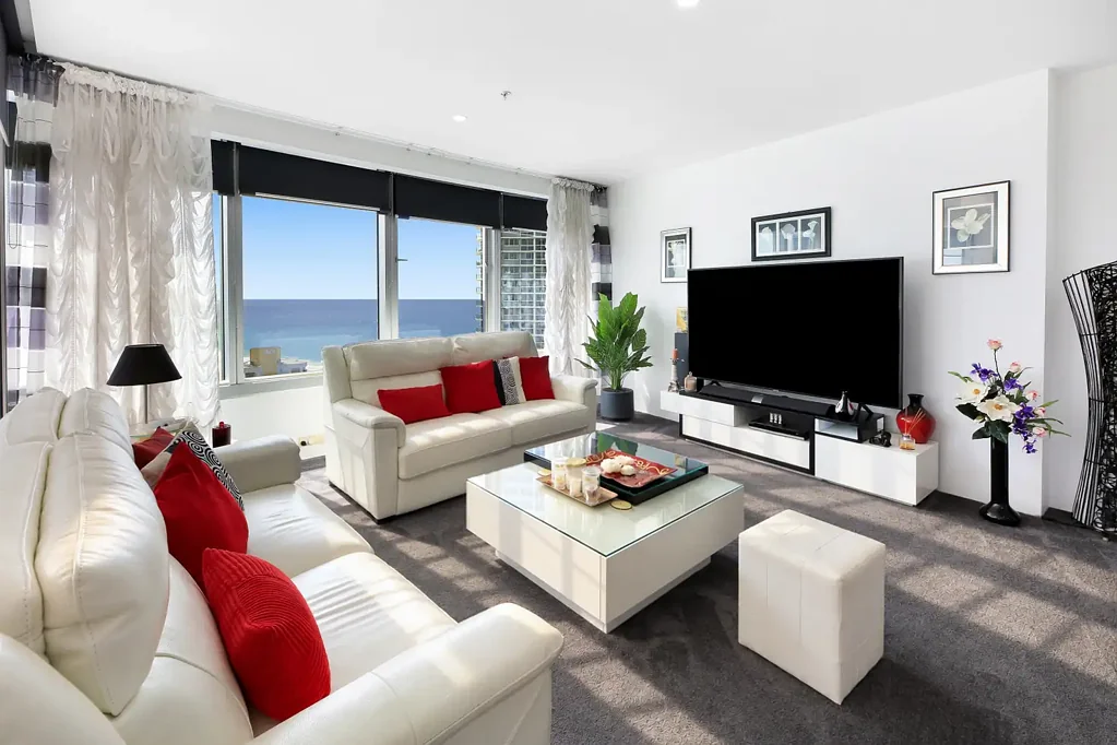 Surfers Paradise 2બેડરૂમ North Facing Corner Apartment, 148m2 on Level 22 in the Q1
