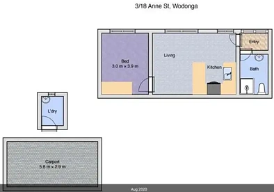 3/18 Anne St, Wodonga, VIC 3690, 1 slaapkamers, 1 badkamers, Unit