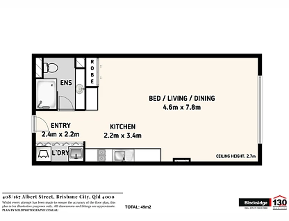 408/167 Albert Street, Brisbane City, Brisbane - Inner City Region, 1 ਕਮਰੇ, 1 ਬਾਥਰੂਮ, Apartment