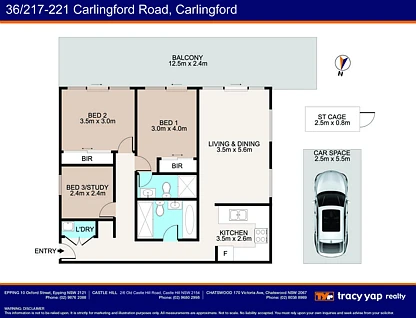 36/217-221 Carlingford Road, Carlingford, Parramatta (Northwest suburbs), 2 Bedrooms, 2 Bathrooms, Apartment