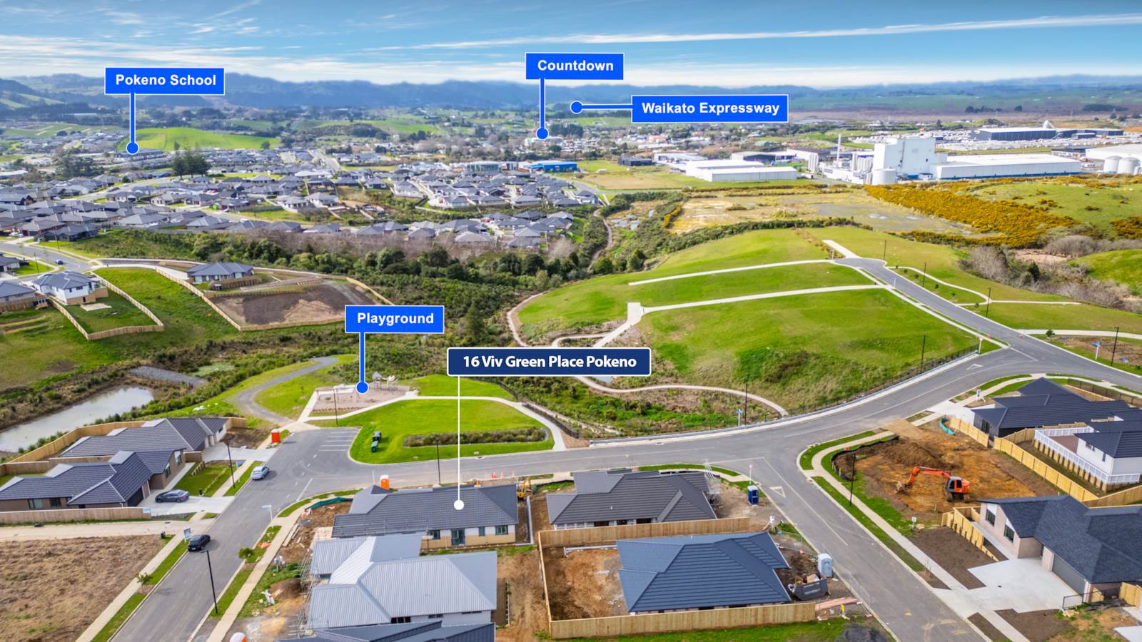 16 Viv Green Place, Pokeno, Waikato, 5 Bedrooms, 0 Bathrooms, House