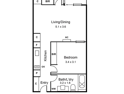 3/131 Glen Eira Road, St Kilda East, Melbourne CBD, 2 ਕਮਰੇ, 1 ਬਾਥਰੂਮ, Apartment