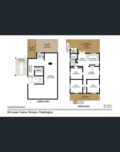 99 Lower Cairns Terrace, Paddington, QLD 4064, 3 slaapkamers, 1 badkamers, House