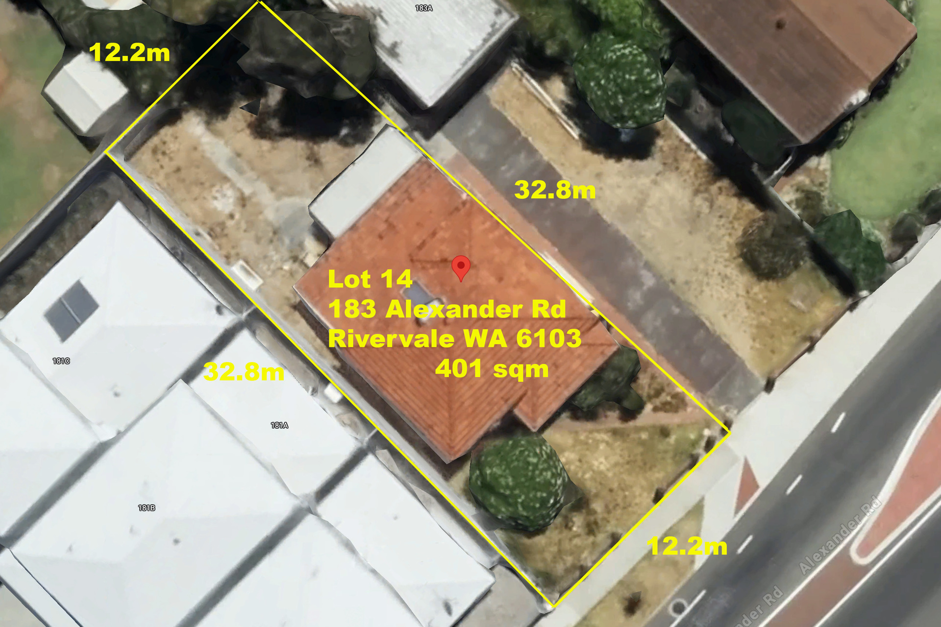 183 ALEXANDER RD, RIVERVALE WA 6103, 0房, 0浴, House