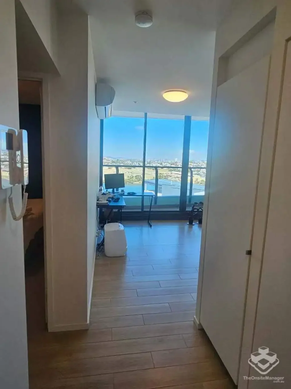 Top-Floor Modern Furnished Apartment with River Views | 1 Bed, 1 Bath, 1 Car
