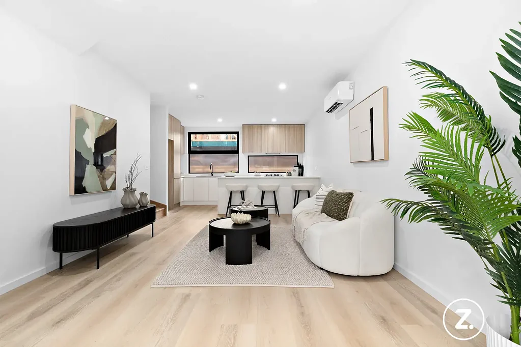 Hadfield 2房 全新建筑师设计 两卧两卫公寓 现代风格 开放式设计 橡木地板 石材台面 黑色电器 私人主卧套间 高挑天花板 现代奢华 Contemporary Luxury Redefined