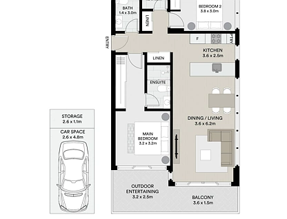 1101/18 Cavendish Street, Geelong, Geelong, 2房, 2浴, Apartment