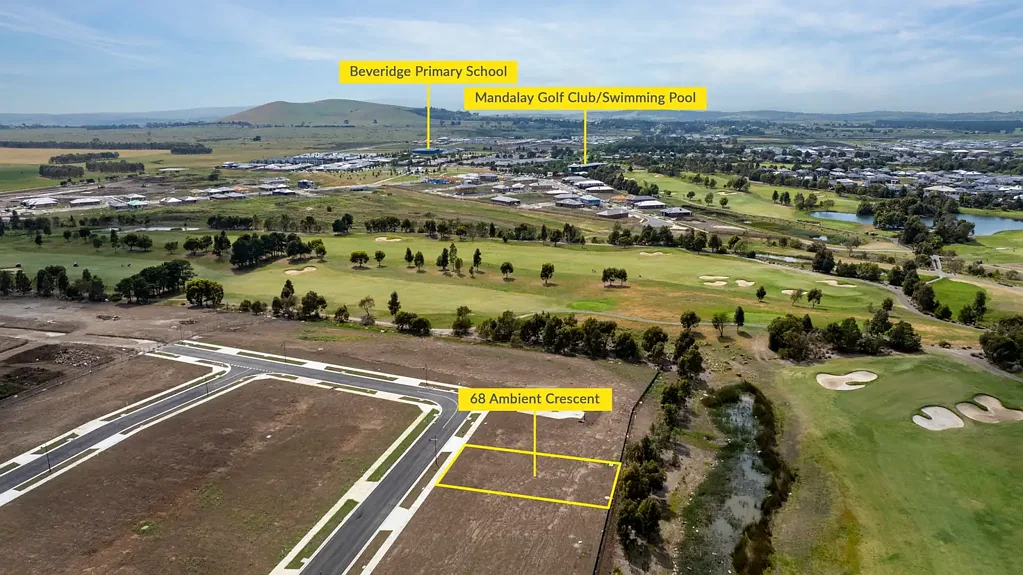 Beveridge  PREMIUM 555SQM BLOCK OVERLOOKING MANDALAY GOLF COURSE