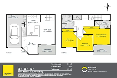 72/30-42 Fleet Drive, Kippa-Ring, QLD 4021, 3房, 2浴, Townhouse