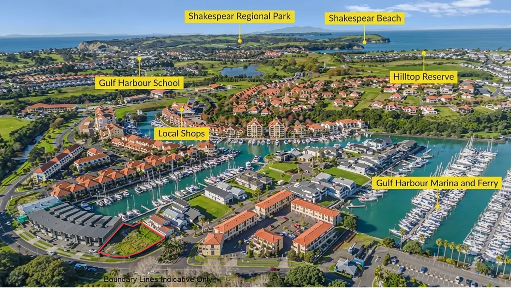 Gulf Harbour Marina Frontage Section - Develop or Build 1201m2