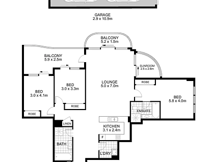 170/1-15 Fontenoy Road, Macquarie Park, Upper North Shore, 3 침실, 2 욕실, Apartment