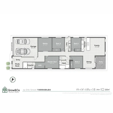 Plano ng Bahay - 24 Orb Street, Yarrabilba, QLD 4207