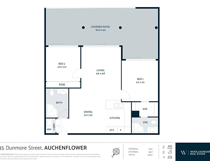 8/31-35 Dunmore Terrace, Auchenflower, Brisbane Western Region, 2 Bedrooms, 2 Bathrooms, Apartment