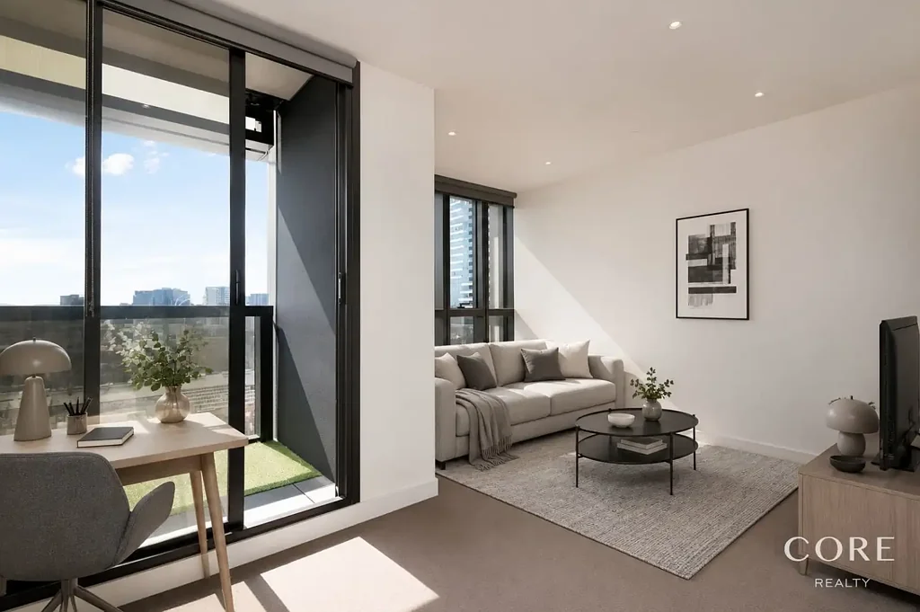 Melbourne 1房 步行至女王市场 便捷CBD通道 一居室最大阳台 Bosch电器 石制台面 度假村设施齐全 Spacious One Bedroom Living in a Resort Style Complex