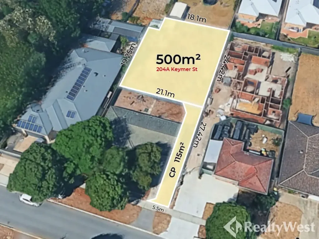 Belmont Titled Rear Lot in Central Belmont Location
