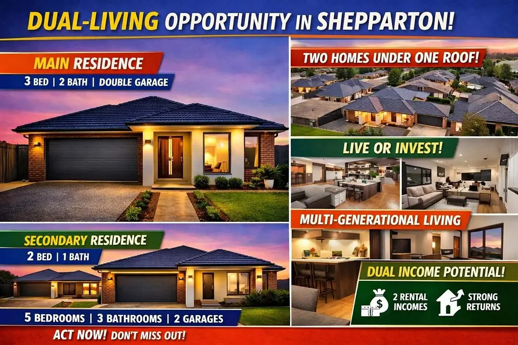 Shepparton 5ห้องนอน Dual‑Living Excellence in Shepparton – Smart Design, Strong Returns