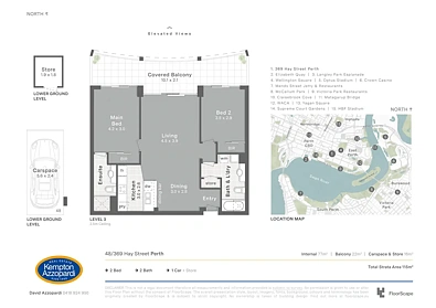 48/369 Hay Street, Perth, WA 6000, 2 Bedrooms, 2 Bathrooms, Apartment