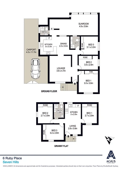 6 Ruby Place, Seven Hills, NSW 2147, 3 Bedrooms, 2 Bathrooms, House
