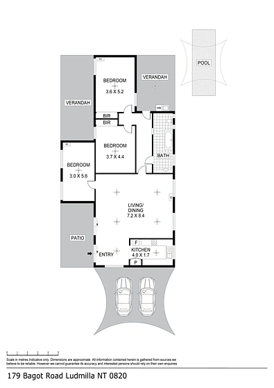 179 Bagot Road, Ludmilla, NT 820, 3房, 1浴, House