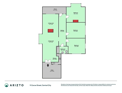 11 Carow Street, City Centre, Palmerston North City, Manuwatu, 3房, 1浴, House